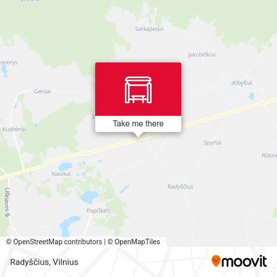 Карта Radyščius