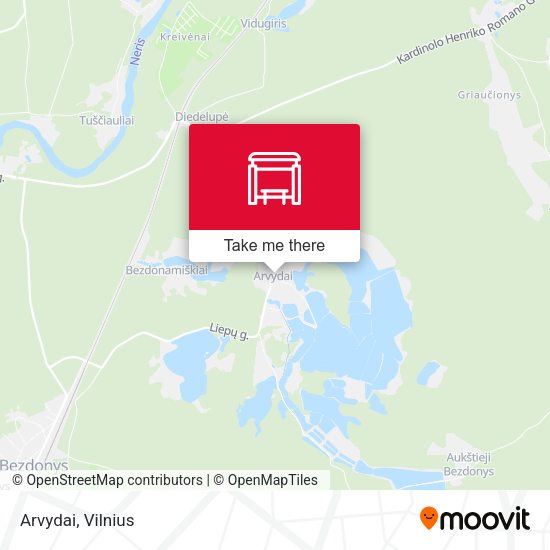 Карта Arvydai