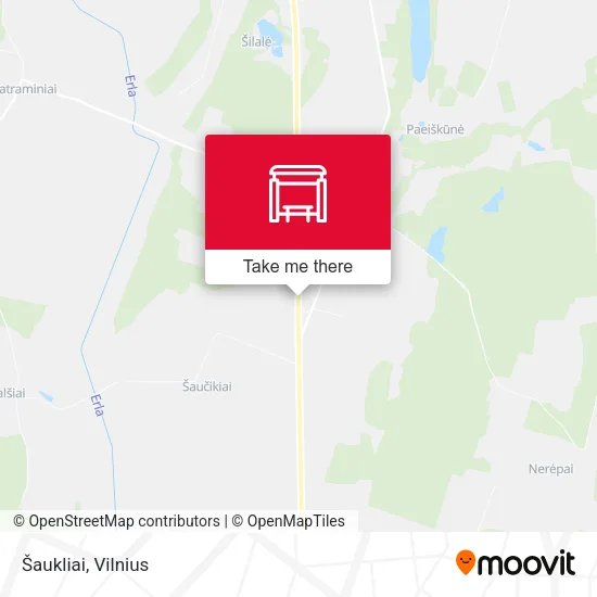 Карта Šaukliai