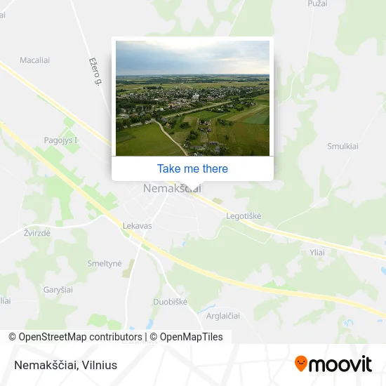 Карта Nemakščiai
