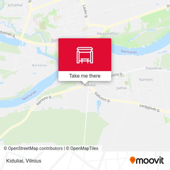 Карта Kiduliai