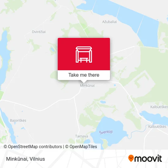 Карта Minkūnai