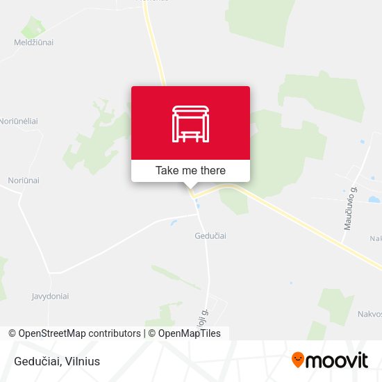 Карта Gedučiai