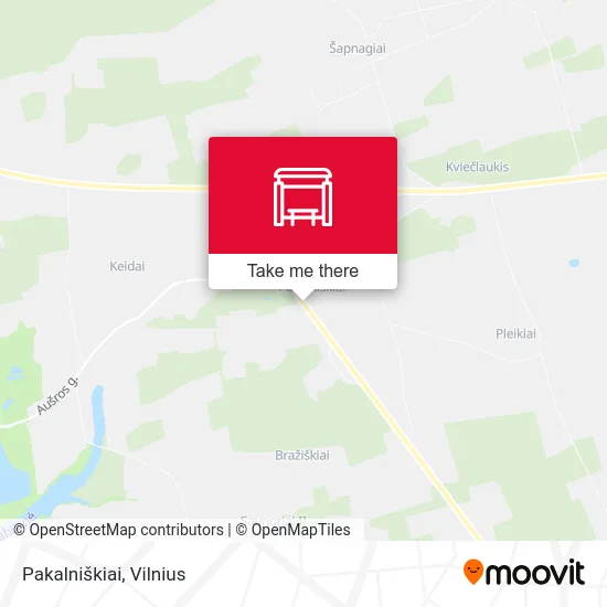 Карта Pakalniškiai