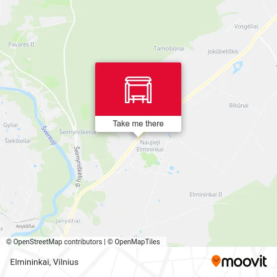 Карта Elmininkai