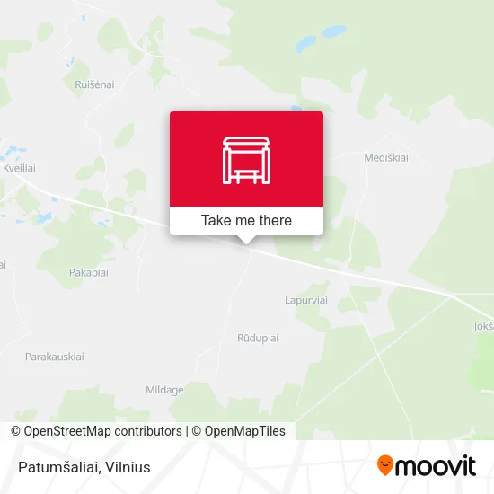 Карта Patumšaliai