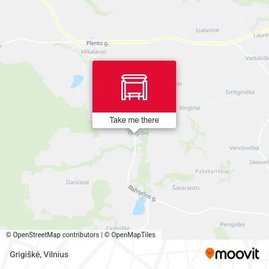 Карта Grigiškė
