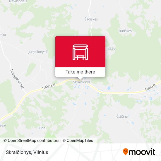 Карта Skraičionys