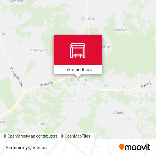 Карта Skraičionys