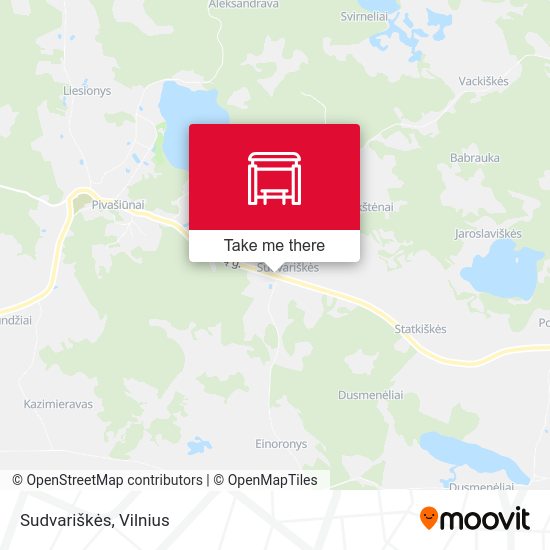 Карта Sudvariškės