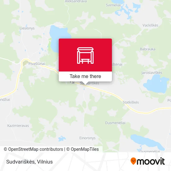 Карта Sudvariškės