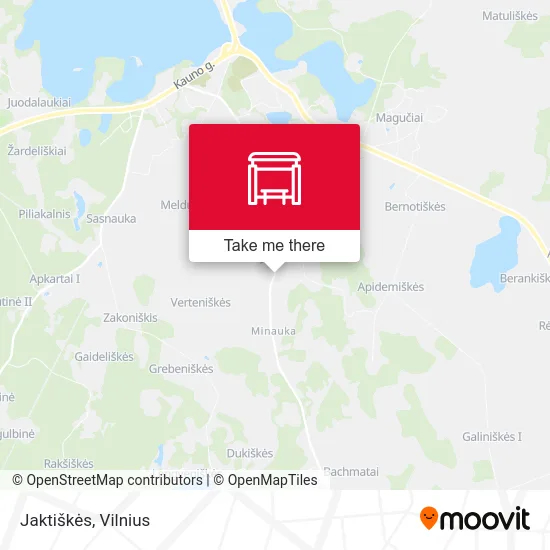 Карта Jaktiškės