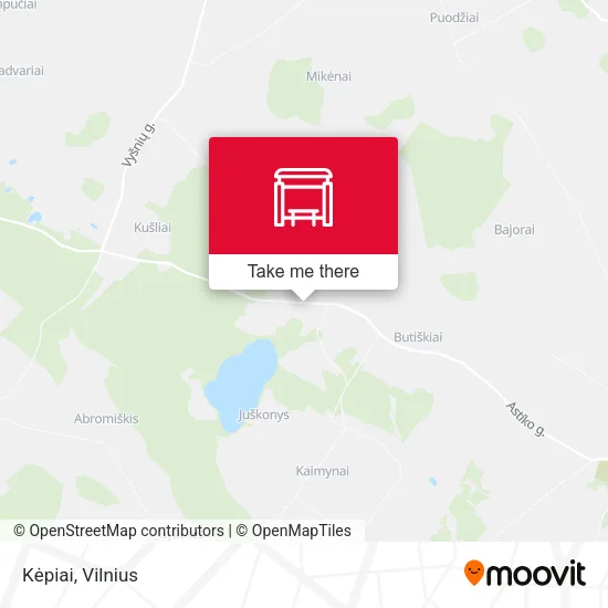 Карта Kėpiai