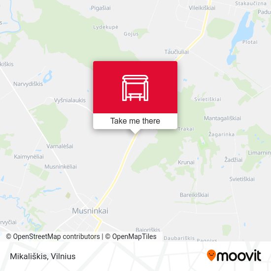 Карта Mikališkis