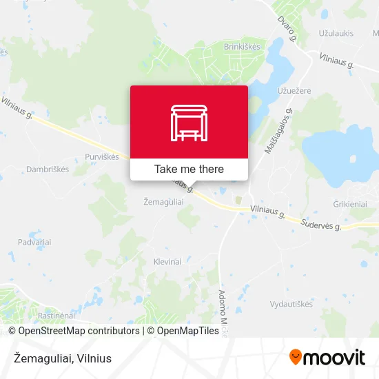 Карта Žemaguliai