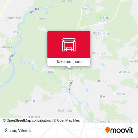 Карта Šližiai