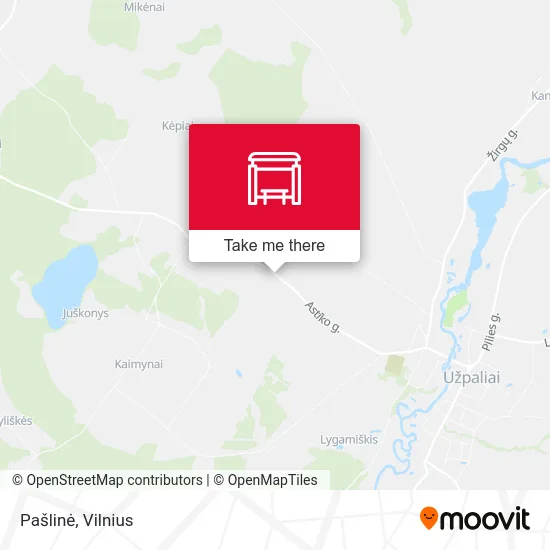Карта Pašlinė