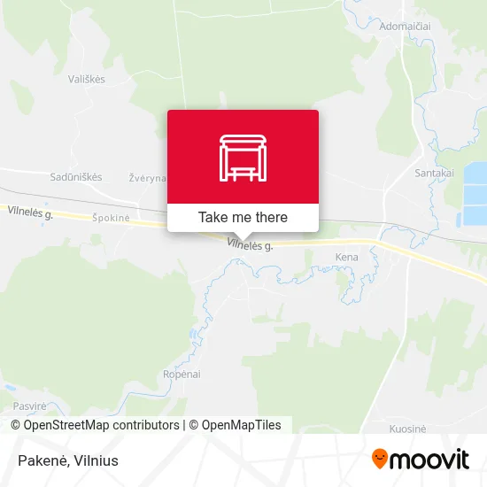 Pakenė map