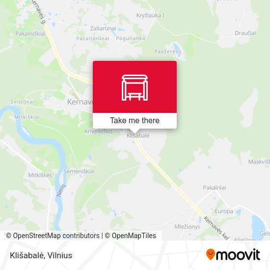 Карта Klišabalė