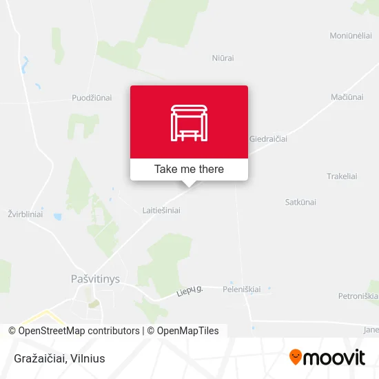 Карта Gražaičiai