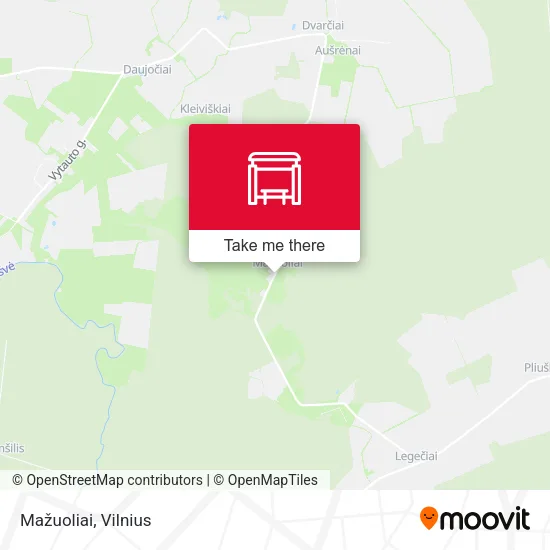 Карта Mažuoliai