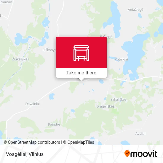 Карта Vosgėliai