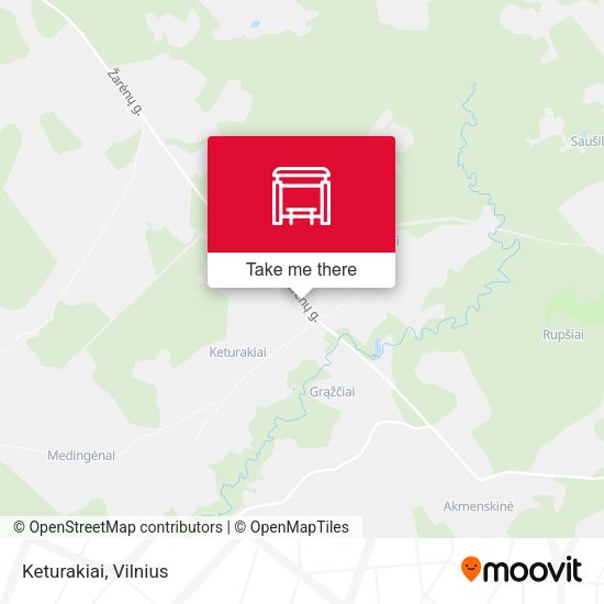 Карта Keturakiai