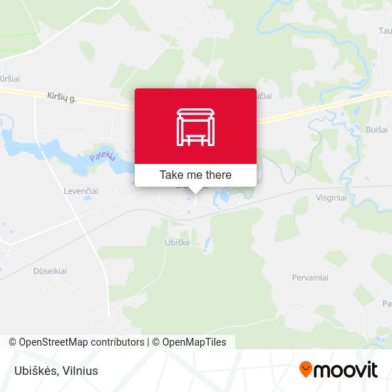 Карта Ubiškės