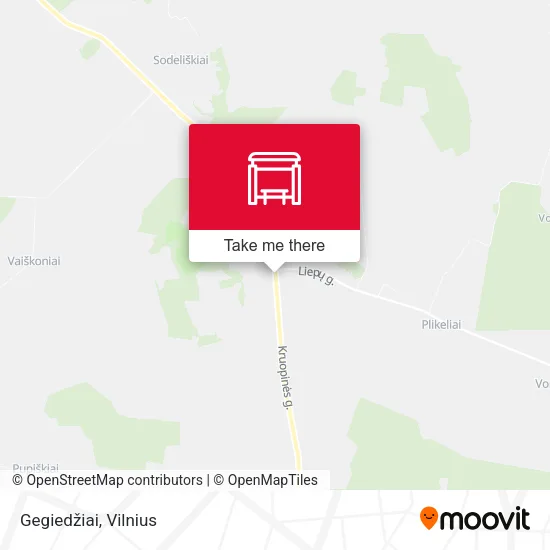Карта Gegiedžiai