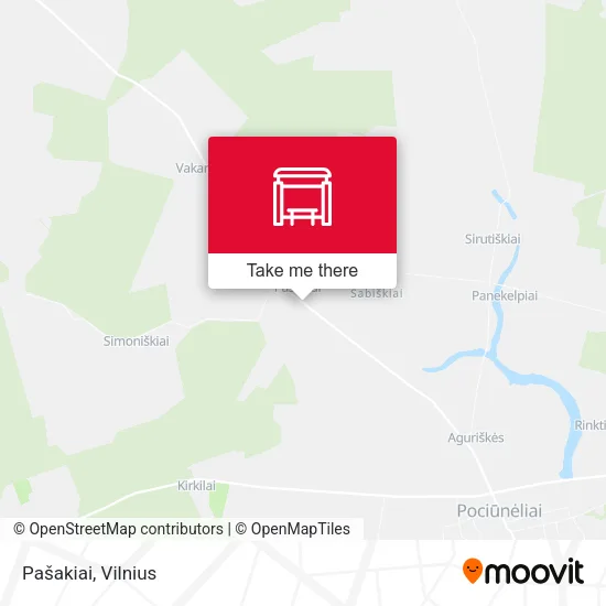 Карта Pašakiai