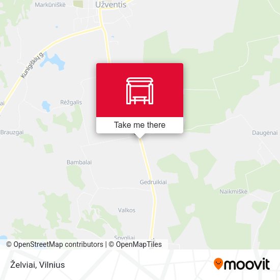 Карта Želviai