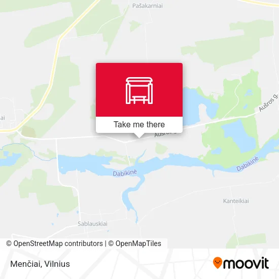 Карта Menčiai
