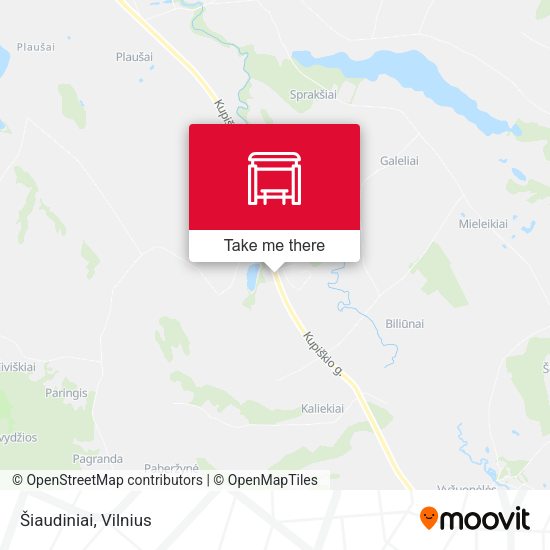 Карта Šiaudiniai