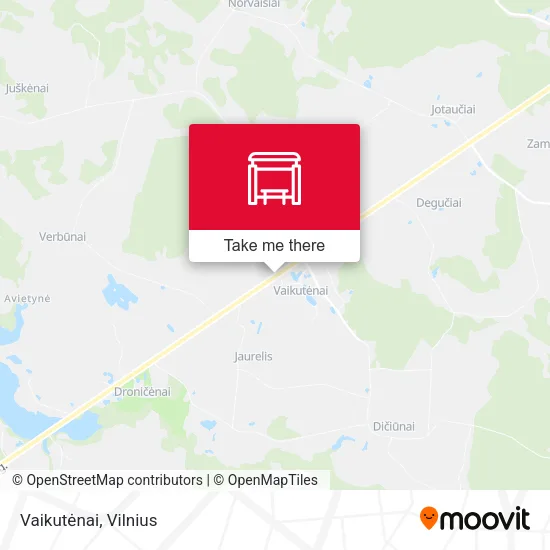 Карта Vaikutėnai