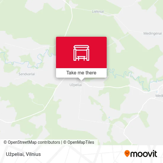 Карта Užpeliai