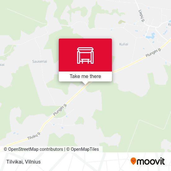 Карта Tilvikai