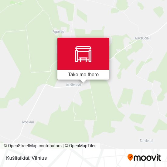 Карта Kušliaikiai