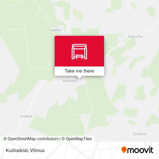 Карта Kušliaikiai