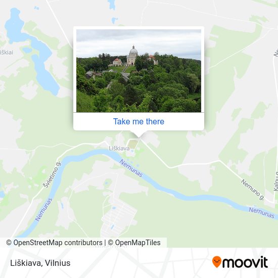 Карта Liškiava