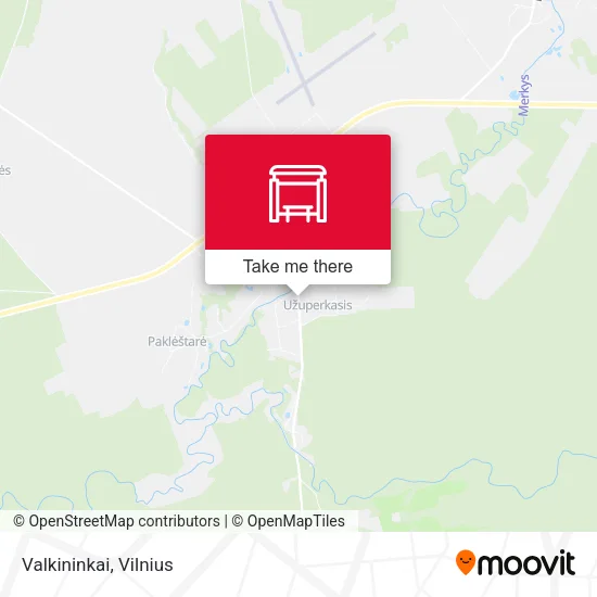 Карта Valkininkai