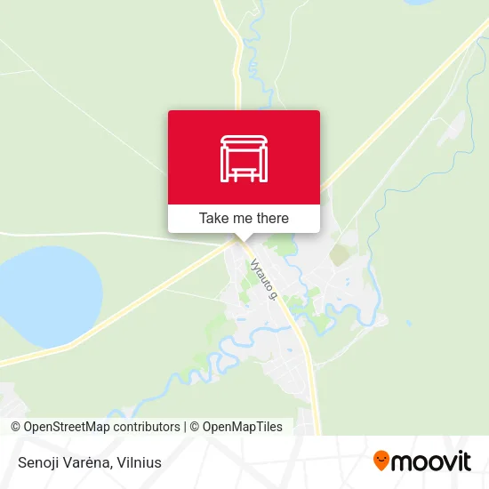 Карта Senoji Varėna