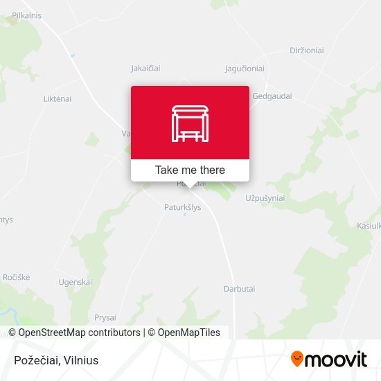 Карта Požečiai