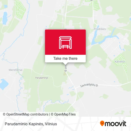 Карта Parudaminio Kapinės