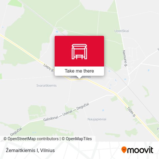 Карта Žemaitkiemis I