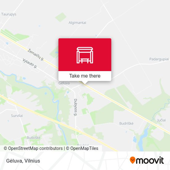 Карта Gėluva