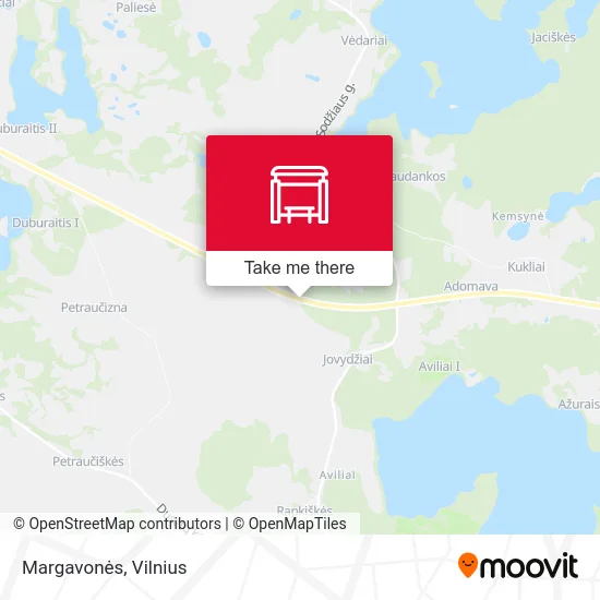 Карта Margavonės