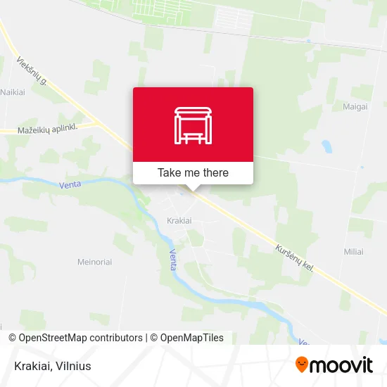 Карта Krakiai