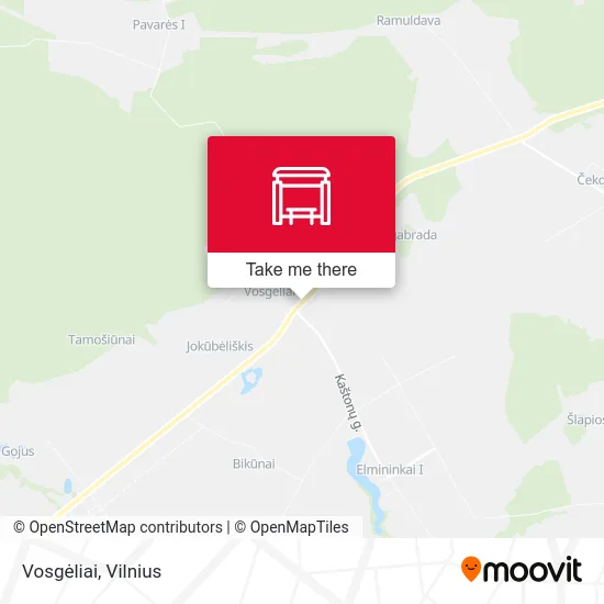 Карта Vosgėliai