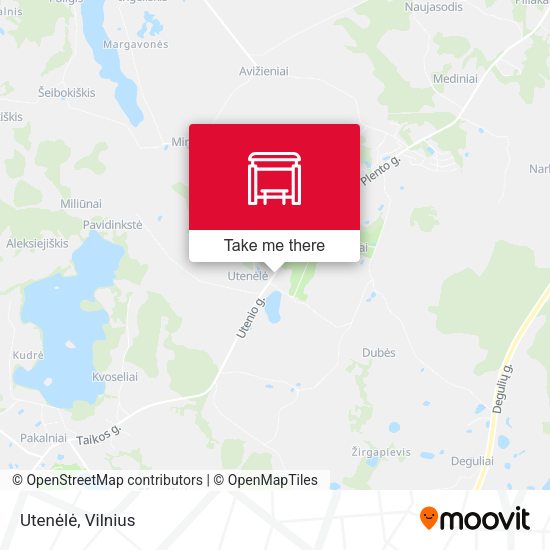 Карта Utenėlė