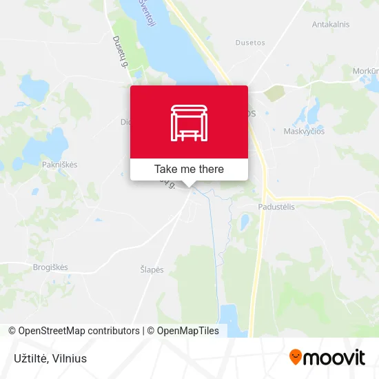 Карта Užtiltė